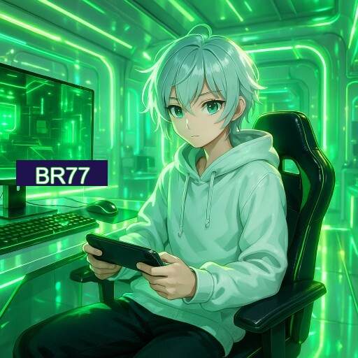Imagem promocional do app oficial BR77 destacando a conveniência de jogar cassino online pelo celular ou navegador