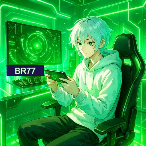 Imagem promocional do app oficial BR77 destacando a conveniência de jogar cassino online pelo celular ou navegador