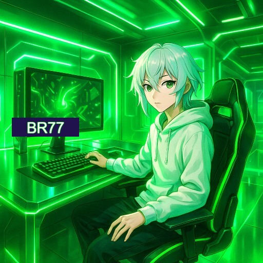 Imagem promocional do app oficial BR77 destacando a conveniência de jogar cassino online pelo celular ou navegador