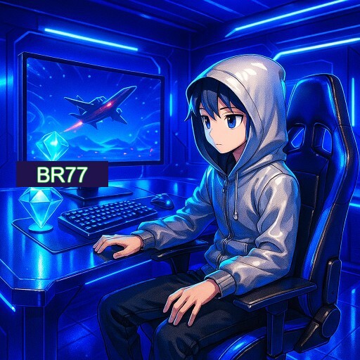 Imagem promocional do app oficial BR77 destacando a conveniência de jogar cassino online pelo celular ou navegador