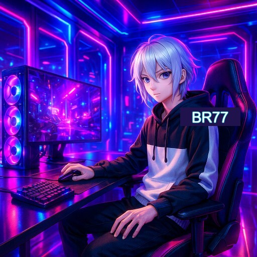 Imagem promocional do app oficial BR77 destacando a conveniência de jogar cassino online pelo celular ou navegador
