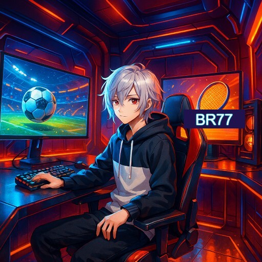 Imagem promocional do app oficial BR77 destacando a conveniência de jogar cassino online pelo celular ou navegador