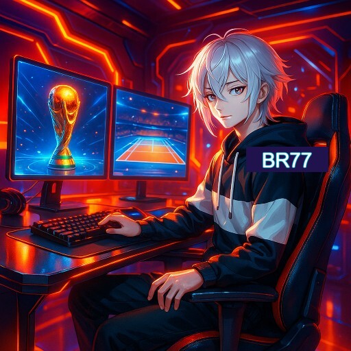 Imagem promocional do app oficial BR77 destacando a conveniência de jogar cassino online pelo celular ou navegador