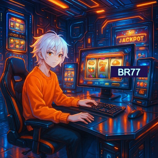 Imagem promocional do app oficial BR77 destacando a conveniência de jogar cassino online pelo celular ou navegador