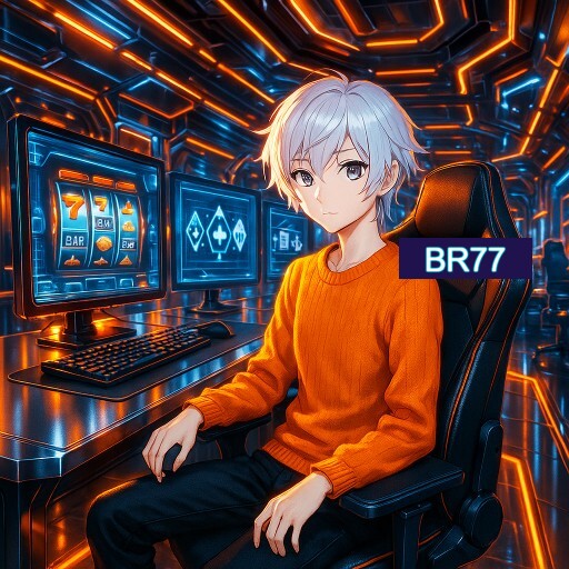 Imagem promocional do app oficial BR77 destacando a conveniência de jogar cassino online pelo celular ou navegador
