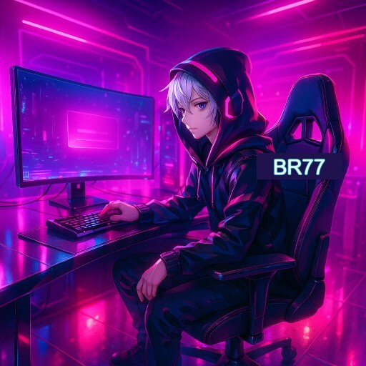 Imagem promocional do app oficial BR77 destacando a conveniência de jogar cassino online pelo celular ou navegador