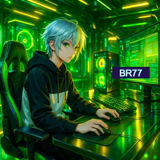 Imagem promocional do app oficial BR77 destacando a conveniência de jogar cassino online pelo celular ou navegador