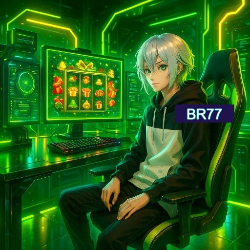 Imagem promocional do app oficial BR77 destacando a conveniência de jogar cassino online pelo celular ou navegador